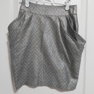 Lipsy London grey mino skirt, size: 8